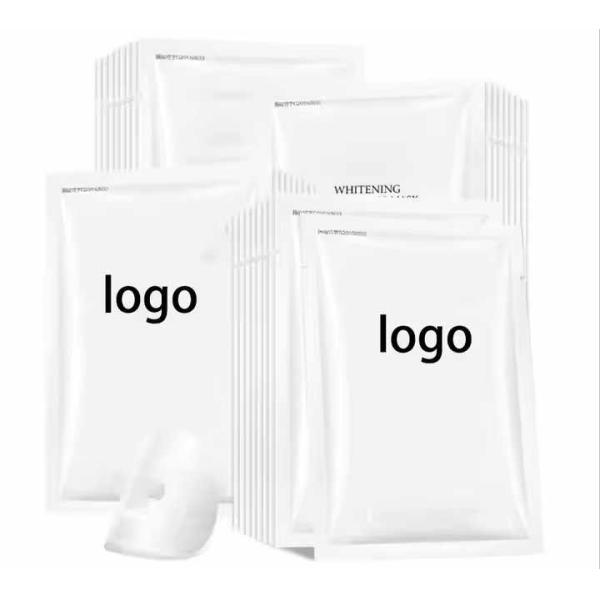 OEM / ODM Colágeno natural de hierbas Hoja de máscara facial vegetariana Rosa de agua Hoja de máscara facial calmante Hidratante y aclarador