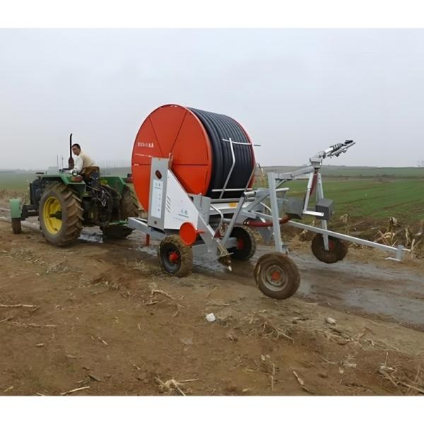 Metal Agriculture Hydraulic Automatic Self-propelled Water Turbine Hose Reel Irrigation Machine for Farm System