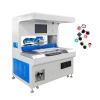 Machine à coller en fermeture visuelle de conception bleu-blanc pour les accessoires de vêtements de matériel métallique