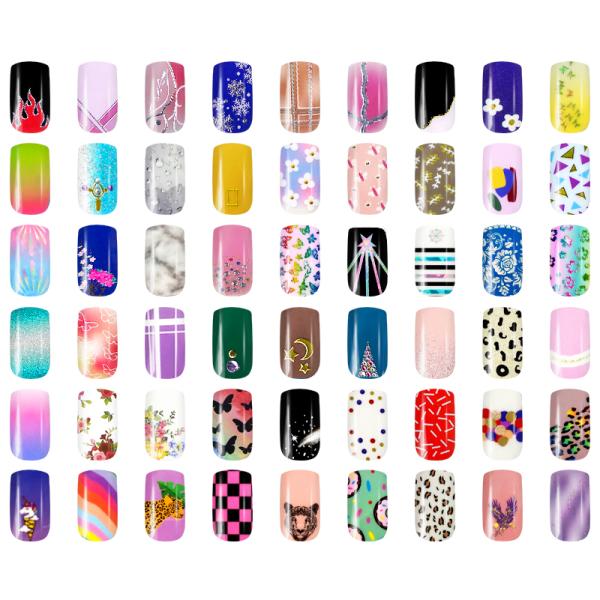 Competitive Price Pink Marble Nail Polish Strips Nail Stickers Custom Make Bling Hot Girl Nail Decal Manufacturer From China