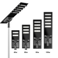 Waterproof Intelligent Outdoor Solar Street Lamps 100w With Remote Control Function