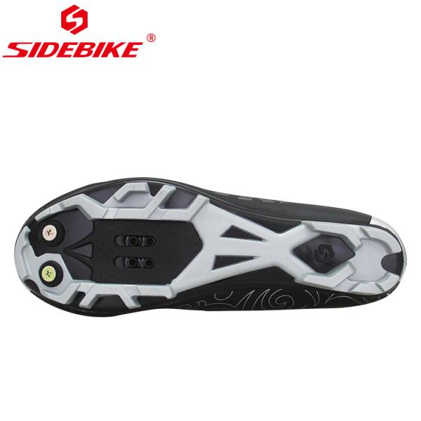 Black Water Resistant Cycling Shoes Bright Color Printed Low Wind Resistance