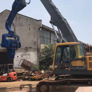 Excavador Mounted Sheet Pile que conduce el martillo de acero del Vibro de la máquina