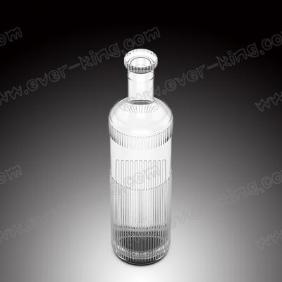 Geando a única garrafa 700ml de vidro de superfície para o licor
