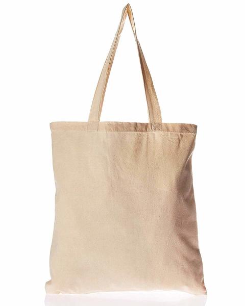 100% Cotton Canvas Grocery Shopping Bags , Durable Plain Cloth Bags