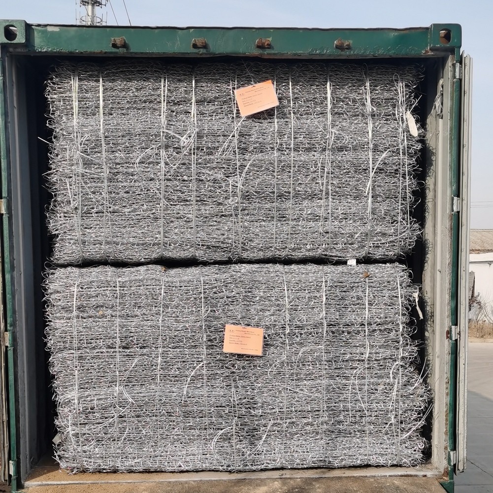Pvc покрыл гальванизированную ячеистую сеть подпорной стенки стены 2mm Gabion шестиугольную