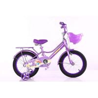 Pas de vélo pliable pour enfants roue d'entraînement Vélo pour enfants violet 16 pouces