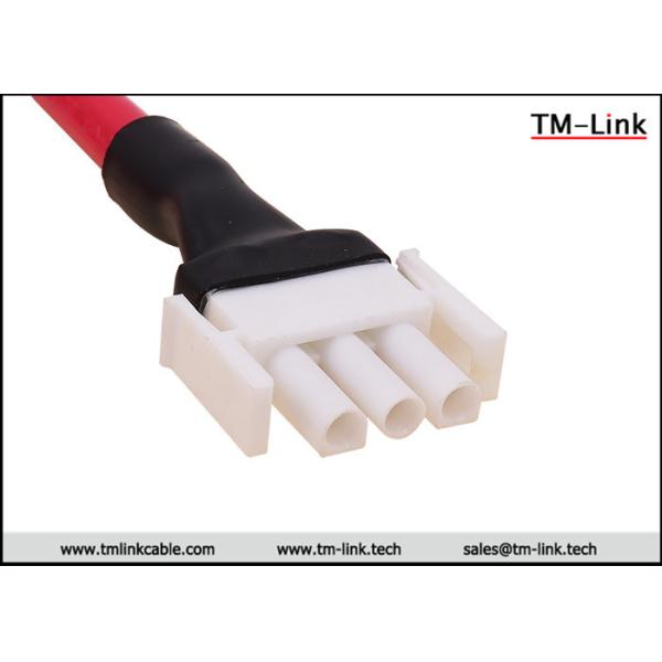 HXT63080 3P 16AWG female to female Red PVC Jacket power cable assemblies