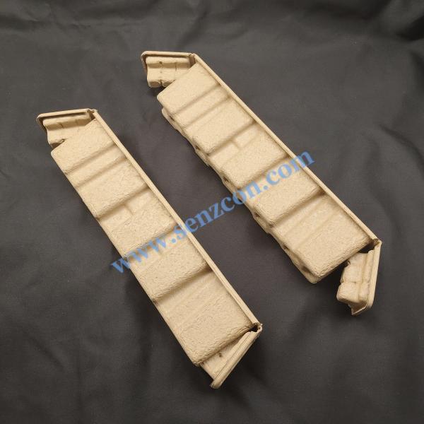 The environmentally friendly pulp molded corrugated paper dry-pressed edge protectors for laptops are recyclable and biodegradable, and they comply with the plastic ban order.