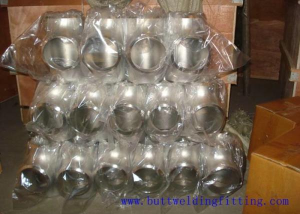 seamless Stainless Steel Tee , single slit pipe wall thickness 1 / 2  NPS Sch5S to 24OD x30mm