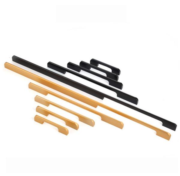 Cupboard Aluminum Alloy Handles Furniture Aluminum Profiles For Kitchen Cabinet