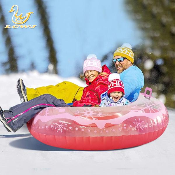 LC Big Inflatable Snow Tube Toys Adult Snow Sled Inflatable Sleigh