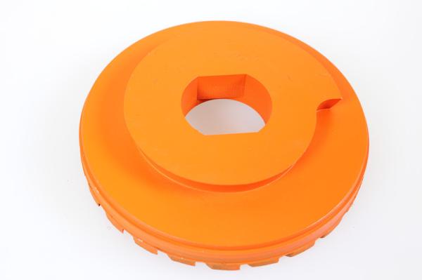Snail Lock Segment Diamond Turbo Cup Wheel Orange Color 3800RPM Fast Grinding