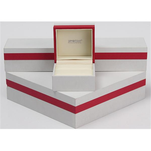 Белая & красная современная шкатулка для драгоценностей, пластмасса + бумага + шкатулка для драгоценностей женщин бархата