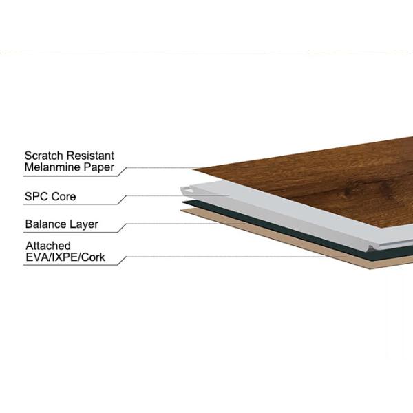 5mm MSPC Flooring Melamine Spc Flooring Wood Texture