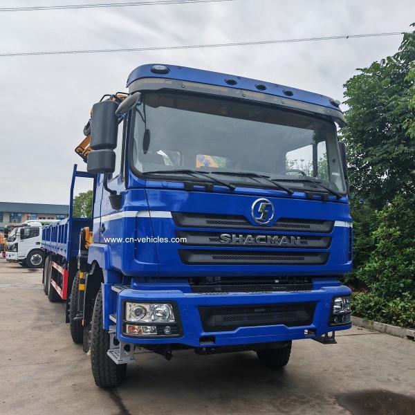 Shacman 8X4 4 Alex Truck Mounted Crane 28ton Folding Mobile Crane Truck With GSQZ560