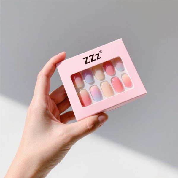 Custom Luxury Press on Nails Packaging Box with Magnetic Closure