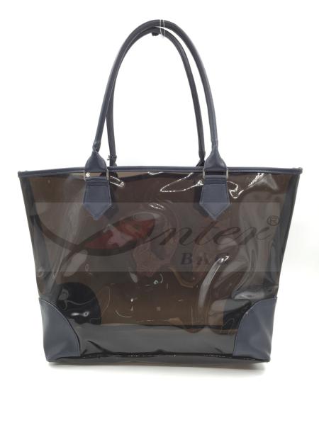 Durable Easy Carry Pvc Tote Bag / Pvc Shopping Bags For Outdoor 47*30.5*5.5 Cm
