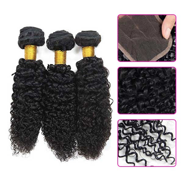 Genuine Raw Peruvian Human Hair Extensions , Peruvian Virgin Hair With Closure