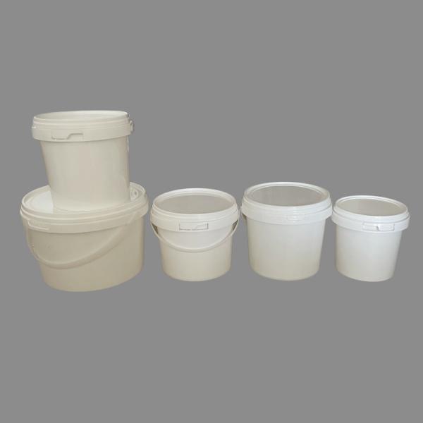 Metal or Plastic Handle Square Plastic Bucket with Heat Transfer and IML Printing