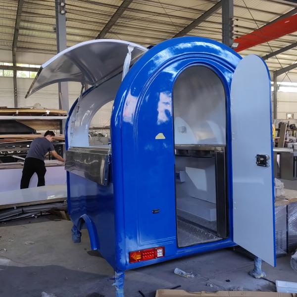 Popular Airstream Mobile Fast Food Trailer Standard Food Truck With Full Kitchen