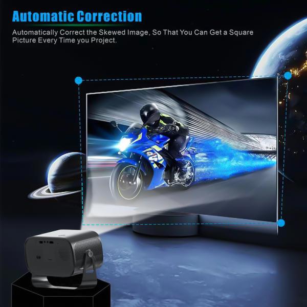 Business Presentations DLP Smart Projector with 1GB Buffer Memory and Multi Angle Keystone Correction