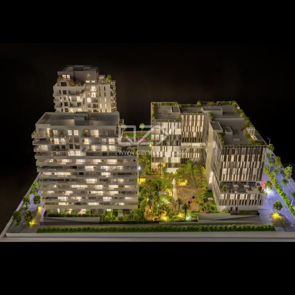 1/150 Scale Casablanca Finance City Miniature Building Model