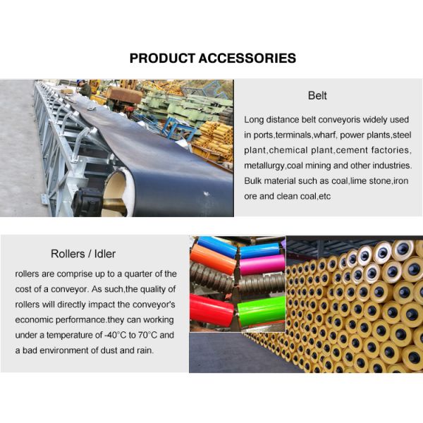 Transfer Belt Conveyor Bulk Ship Carrier Loading Unloading