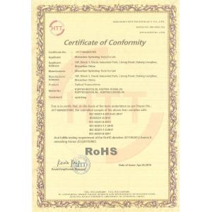 Shenzhen Opticking Technology Co.,Ltd Certifications