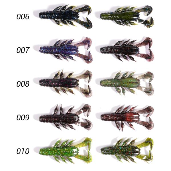 Creepy Craw Soft Fishing Lure Rubber Shrimp Lure PVC Freshwater Wobbler Bass Lures
