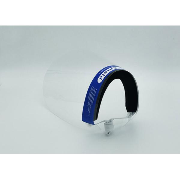 Protective Full Face Shield With Headband Over Respirator Indoor Or Outdoor