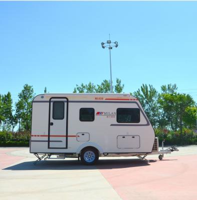 Fibra de vidro Shell Travel Trailer do compartimento da bateria do reboque de campista do curso do americano rv