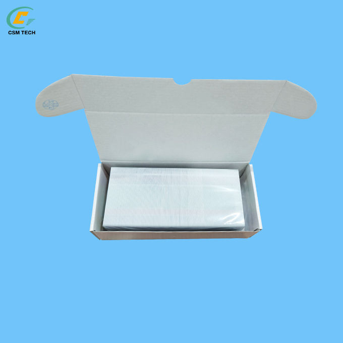 86x54mm 0.76mm Thickness Glossy Surface Polycarbonate Card Blank White Printable PC Card