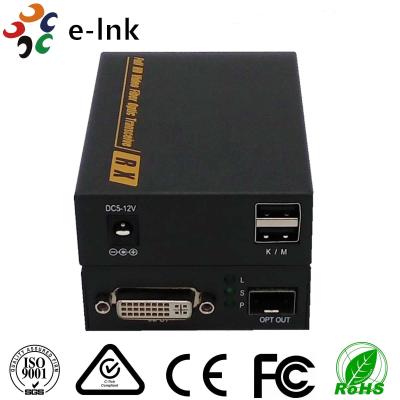 Sinalize o vídeo do conector DVI de EDID LC ao conversor da fibra 4K x 2K 3860*2160 30Hz 3D
