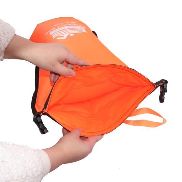 Double Layer PVC Nylon Safety Swim Buoy Floating Bag For Water Sports