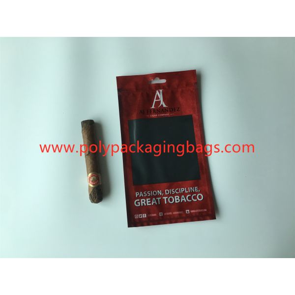 Red Printed Cigar Humidor Bags With Moisturizing Sponge OPP / LDPE Laminated Material