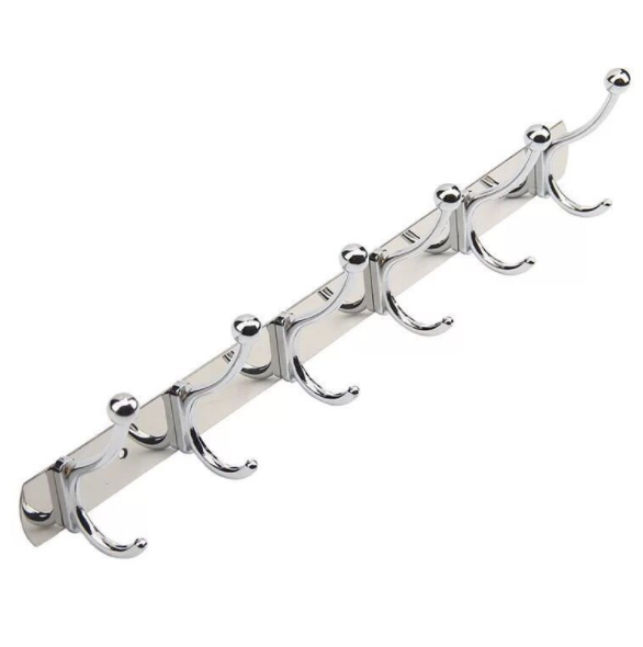 Wall Hanging Stainless Steel Robe Hook  Wall Mounted Clothes Robe Towel Coat Hook Rack
