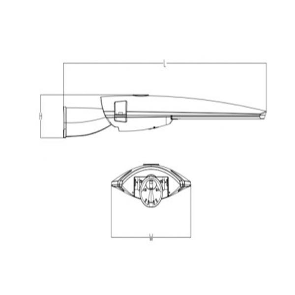 Умное городское дорожное освещение 150w IP66 Cobra Head LED лампа в литейном алюминиевом корпусе