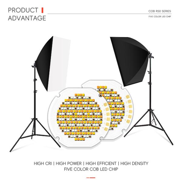 36mm 丸 RGBW RGBWW 300W 700W スマート LED チップ COB R50 50*50 高明るさ 110LM/W 110LM/W LED 5イン1 マジックカラー 1W パワー