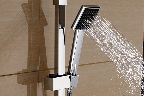 Exposed Copper Thermostatic Shower Set 8 Inch ABS Handheld Head ROVATE