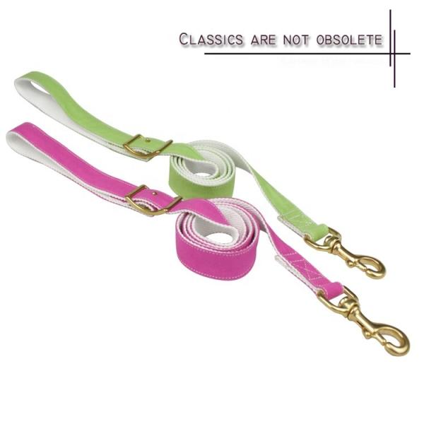 Durable Running Canvas Padded Pet Dog Leash , Colorful European Dog Leash