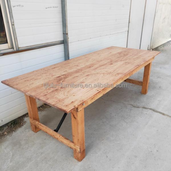 Foldable Pine Frame American Walnut Color Solid Wood Dinning Table with Modern Simple Design and Sturdy Construction