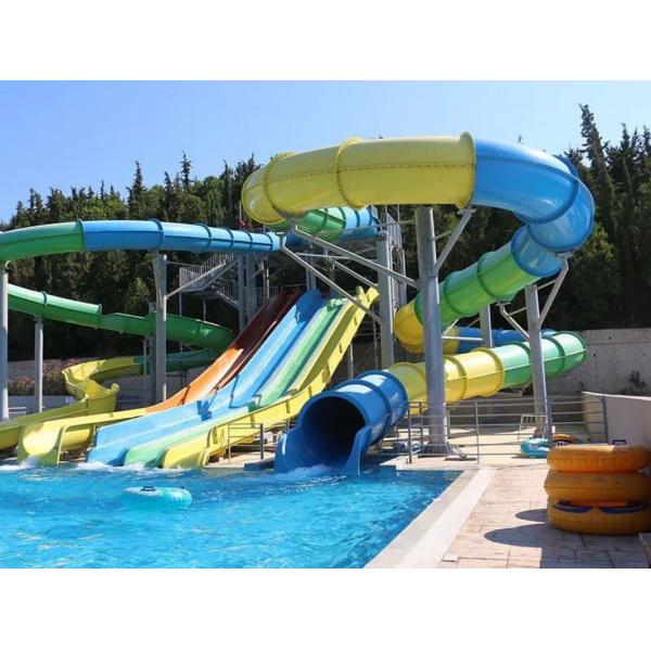OEM Водное развлекательное оборудование Слайд из стекловолокна для парка развлечений