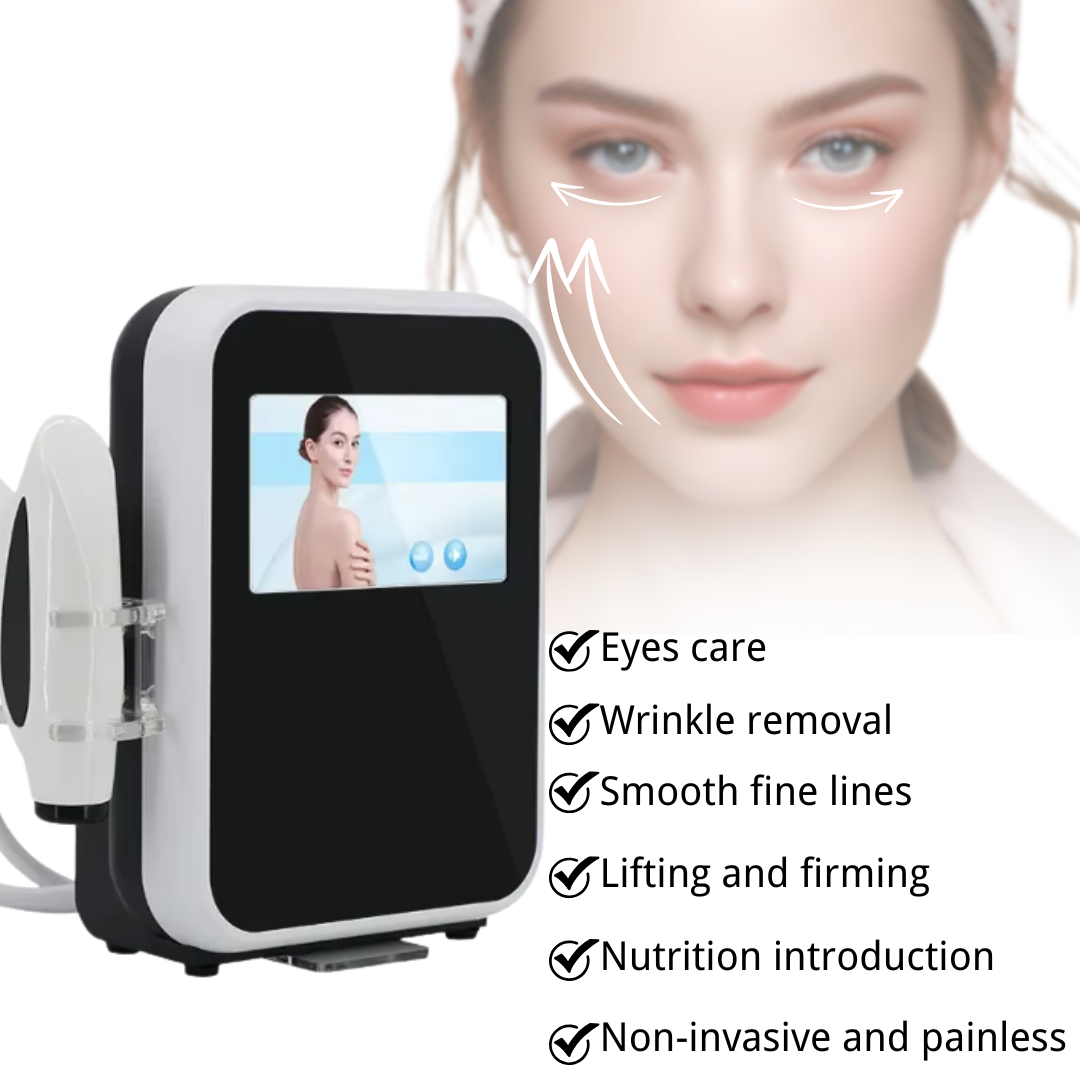 Non Invasive 60W Eyes Care Smooth Fine Lines Multi Level Radio Frequency Device