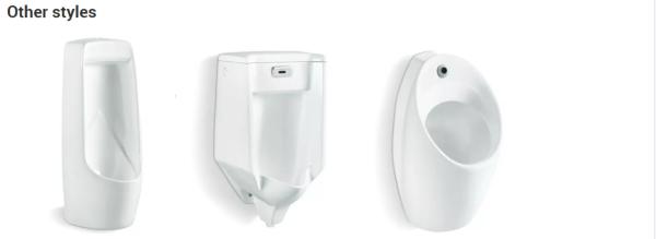 Hot Selling Modern Siphon Flushing Men Urinal Toilet Wc Wall Hung Urinal Sensor