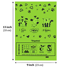 Cornstarch Biodegradable Bag, Compostable Bag For Home And Community, Kitchen Custom vest carrier singlet bags