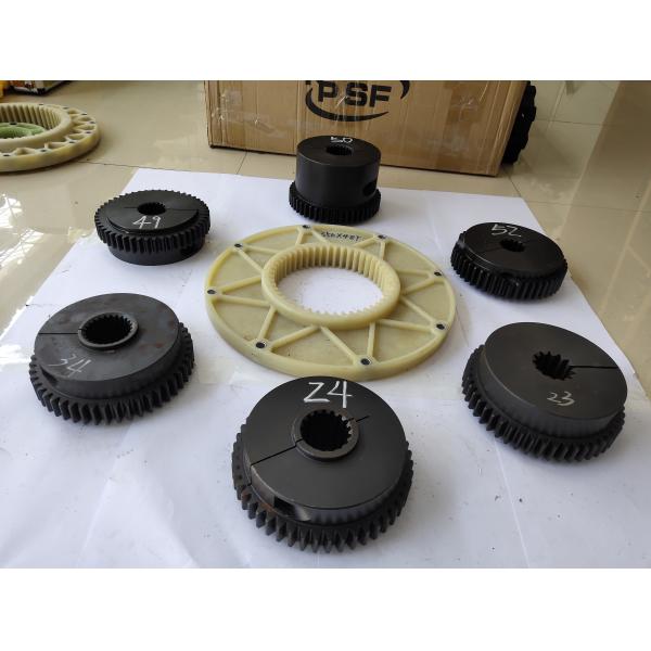 Plastic 296MM Excavator Coupling 48Teeth Connection Plate