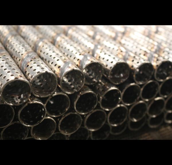 Custom Material Perforated Muffler Pipe , Industrial Perforated Stainless Steel Pipe