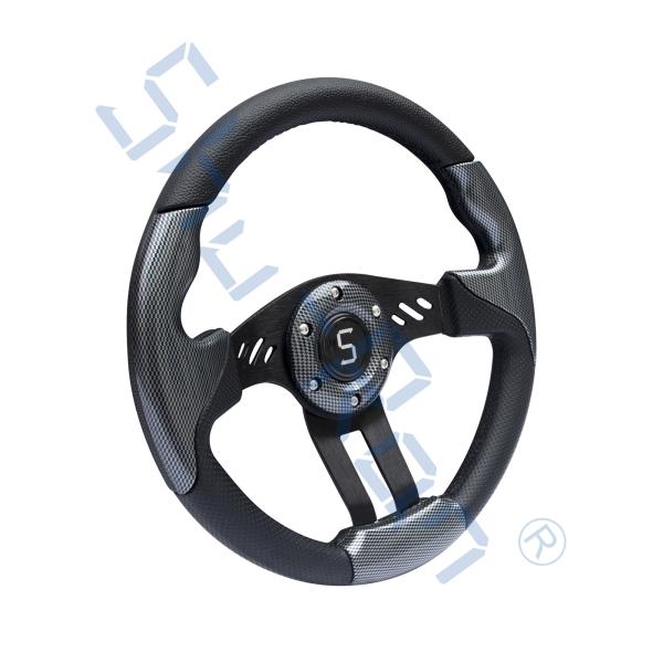 Сжатие волокна углерода авиатора 5 тележки гольфа/черный руль спиц