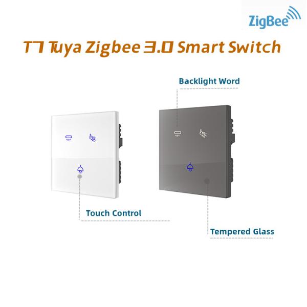 Touch Screen Tempered Glass Smart Switch Panel Remote App Control